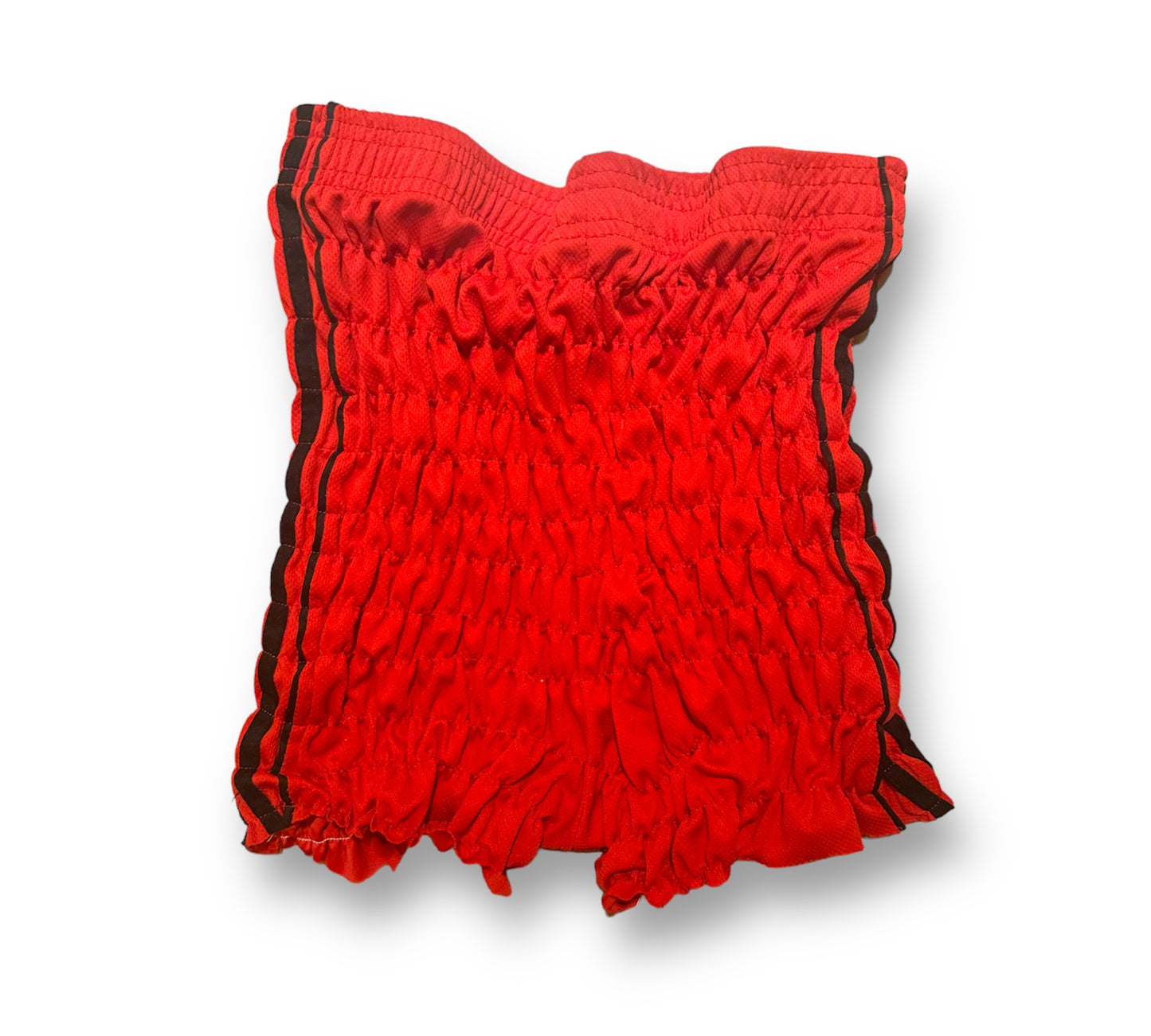 Shirred Red Sport Short